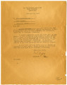 Request from Dillon S. Myer, Director, War Relocation Authority, for Letter of Recommendation for Miriko Nagahama, February 26, 1943