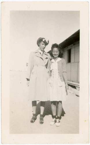 Miss Edna Mae Leggett and Chizaiko Kunioka