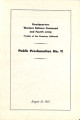 Public proclamation no. 11