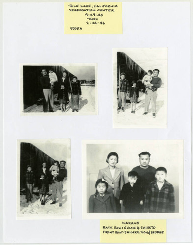 Tule Lake, California segregation center 9-29-43 thru 2-24-46 5005A