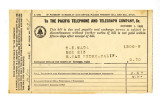 Bill from the Pacific Telephone and Telegraph Company