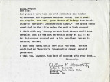 Letter from Allan R. Bosworth, Captain, U.S. Navy, to Michi Weglyn