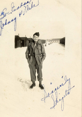 Man in military uniform