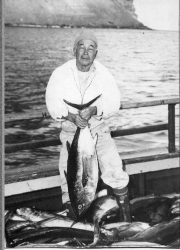 Tomizo Ishibashi with a Fish