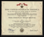 Bronze Star Medal award to William J. Sakai