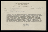 Memo from Lorne Huycke, Leave Officer, to all teacher interviewers, February 15, 1943