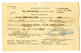 Notice of assignment, Form WRA-21, Fumio Fred Takano