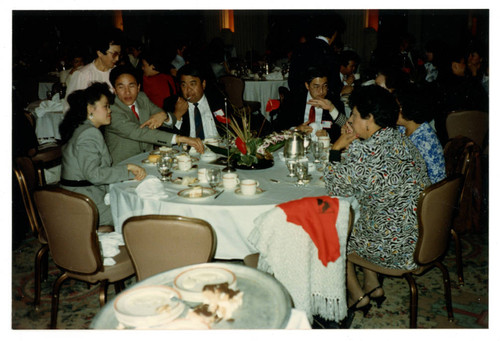 Warren Furutani and John Kaji at justice in action awards dinner