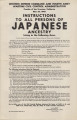 State of Washington, [Instructions to all persons of Japanese ancestry living in the following area:] Counties of Mason, Grays Harbor, Thurston, Callam, and Jefferson