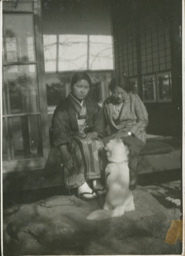 Cousin Yae and I [Seiko Ishida] with Mari [Mariya] at Cousin Shizu's home