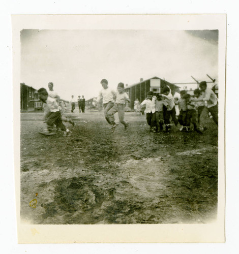 Three-legged race in Jerome