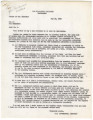 Letter from Milton Stover Eisenhower, Director, War Relocation Authority, to Lincoln Kanai, May 15, 1942