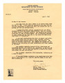 Letter from Sara A. Brown, Assistant Counselor, Public Welfare Section, June 7, 1945