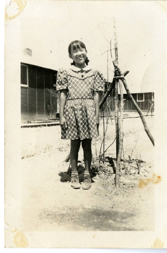 [Japanese American female child in the Rohwer incarceration camp]