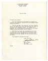 Letter from Hoyt A. Martin, Mfg. Supt., Gila River Project, War Relocation Authority, July 22, 1944