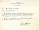 Memo from Co-ordinating Committee to R. [Raymond] R. Best, Project Director, Kiyotake, February 5, 1944