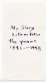 My story life in fotos the years 1941-1948