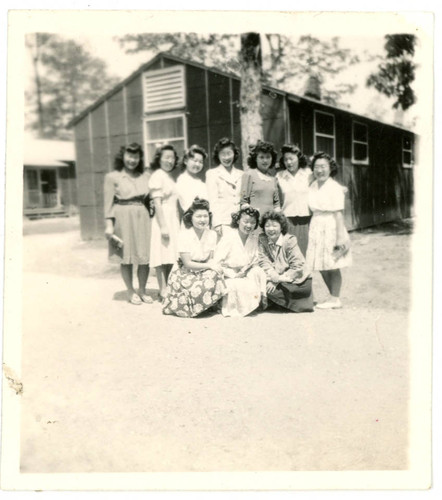 Group of women at incarceration camp