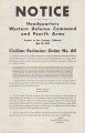 State of California [Civilian Exclusion Order No. 60 ], north Orange County