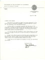 Letter from Yori Wada, Chairman, the Regents of the University of California, April 30, 1984