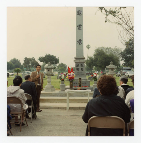 Memorial Day service at Woodlawn Cemetery