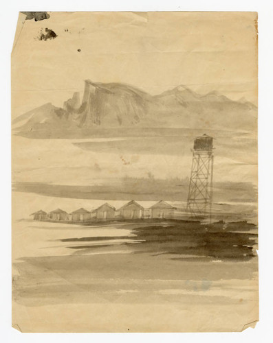 Artwork from the Poston incarceration camp