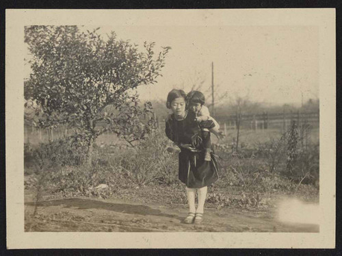 Girls on family farm