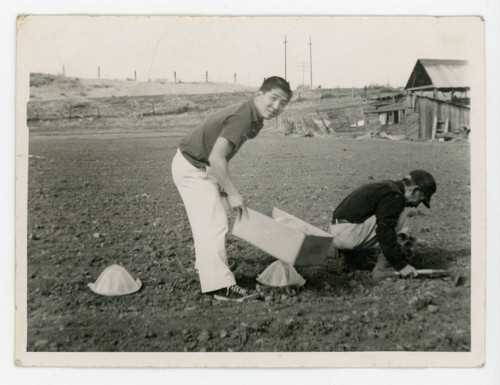 George Yoshizumi Takahashi in field