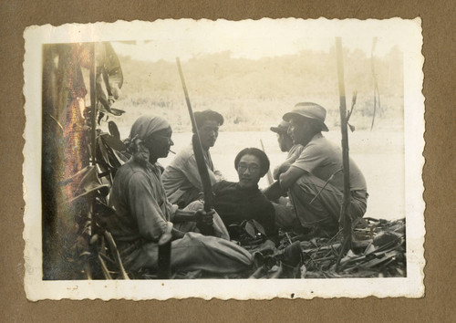 Japanese Peruvian men, hunting