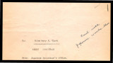 Christmas card from Japanese Spokesman's office to Miss Mary F. Clark, 1945