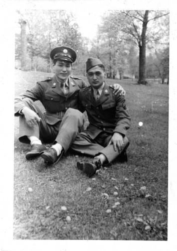 [Japanese American soldiers in US Army uniform]