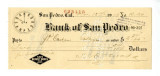 Bank of San Pedro canceled check