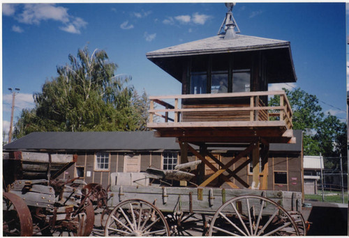 Guard tower at Tulelake fairgrounds museum