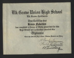 Elk Grove Union High School diploma