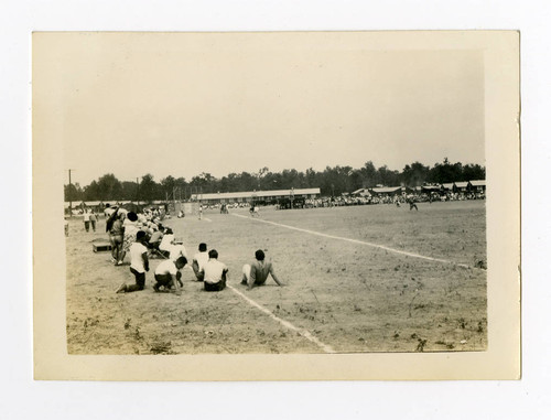 Baseball game in Jerome camp