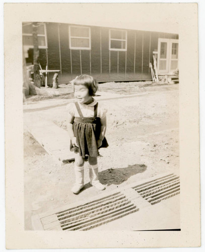 Young girl at incarceration camp