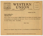 Postal telegraph from Ernest Besig, Director, American Civil Liberties Union of Northern California, to Charles Horsky, Esq., December 18, 1944