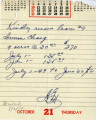 [Handwritten lease terms for] Lease #9 between [Carson Estate Company] and Sunru Chang, August 2, 1949