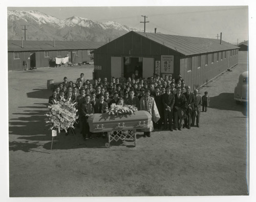 Exterior photograph of a funeral for Chiye Anabe