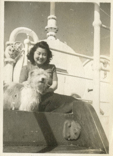 [Tazu with a dog]