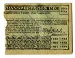 San Pedro Transportation Co. dual commutation ticket