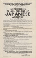 State of Washington, [Instructions to all persons of Japanese ancestry living in the following area:] central Seattle