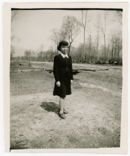 Young woman at incarceration camp