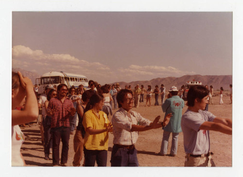 Obon dancing at Manzanar pilgrimage