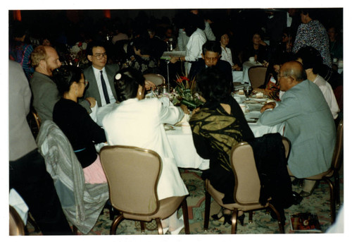 Group table at justice in action awards dinner