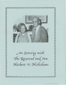 Evening with the Reverend and Mrs. Herbert V. Nicholson