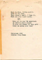 Poem from German internee at Crystal City Department of Justice Internment Camp