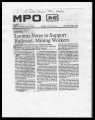 [Newspaper clipping titled:] Loomis votes to support railroad mining workers