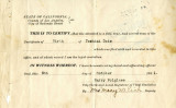 Certified copy of Birth Certificate, Toshimi Dote, 1921