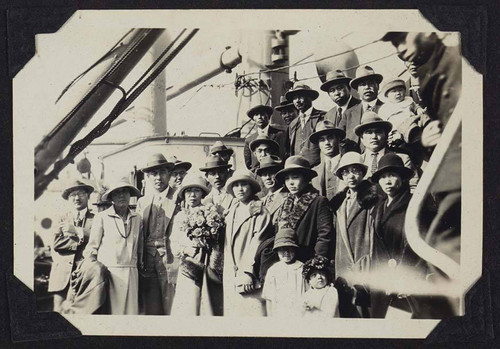 Group on a steamboat